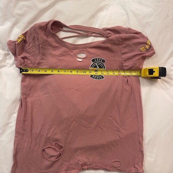 Chaser Open Back Love Peace Tee - Picture 7 of 7